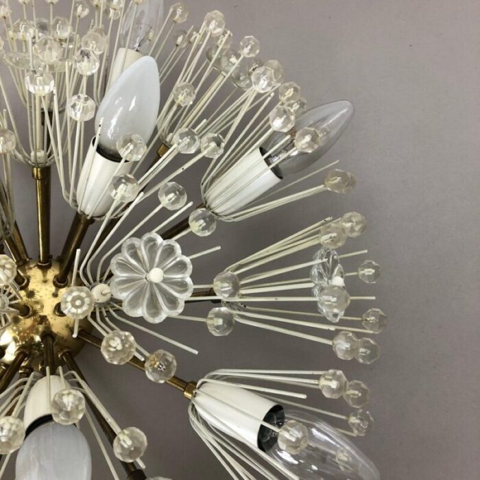 large austrian snowball ceiling light by emil stejnar for rupert nikoll 1950s 10