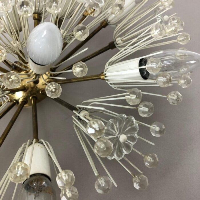 large austrian snowball ceiling light by emil stejnar for rupert nikoll 1950s 11