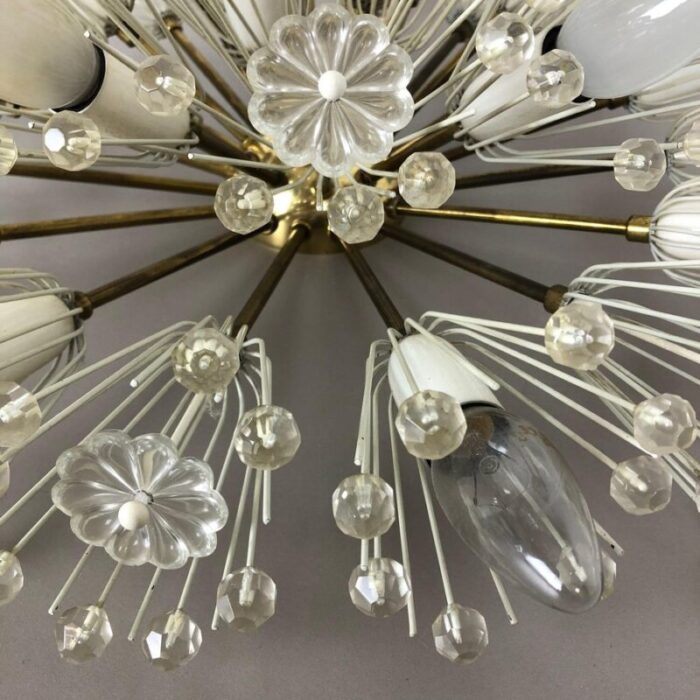 large austrian snowball ceiling light by emil stejnar for rupert nikoll 1950s 12