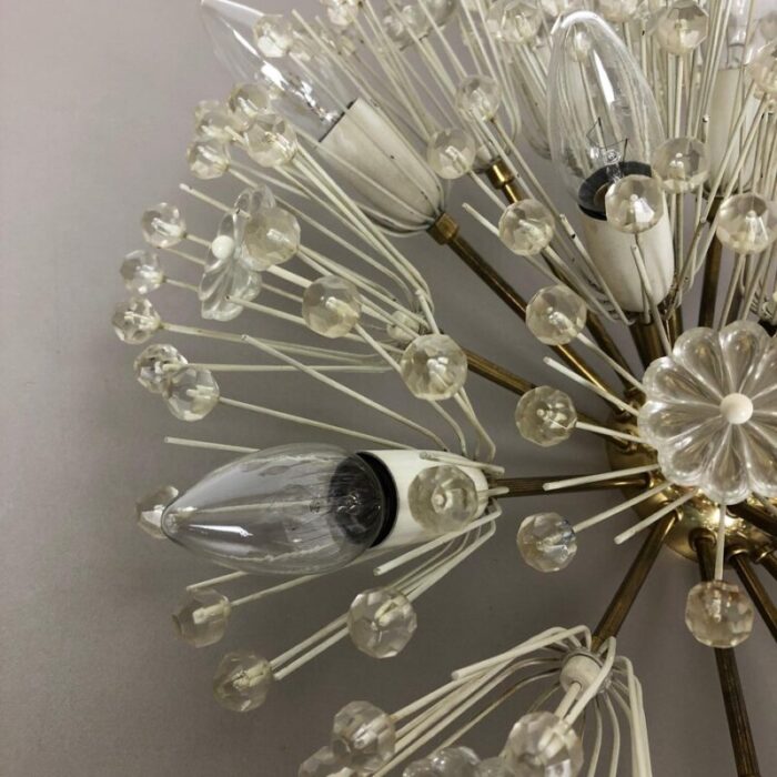 large austrian snowball ceiling light by emil stejnar for rupert nikoll 1950s 5