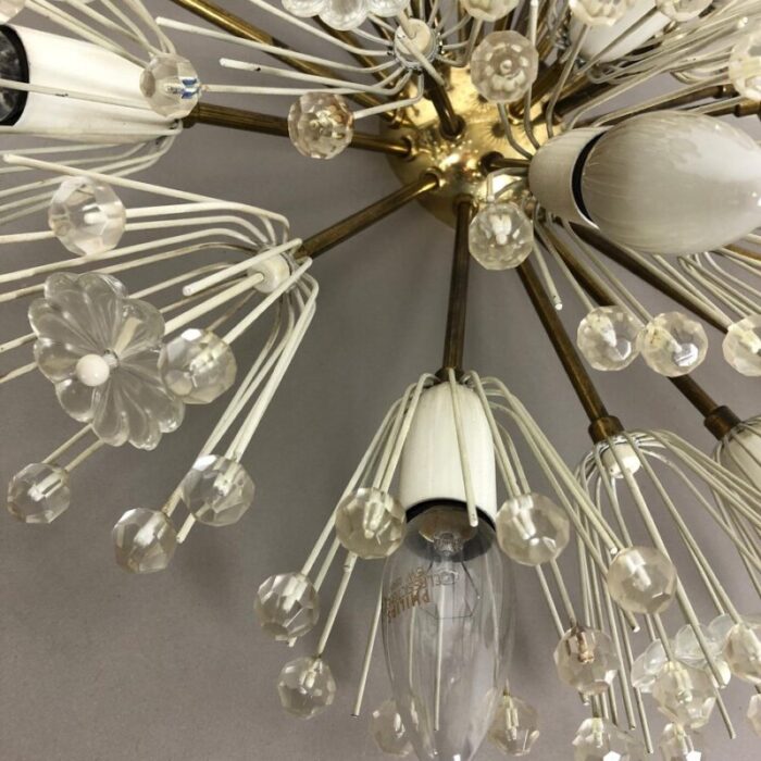 large austrian snowball ceiling light by emil stejnar for rupert nikoll 1950s 6