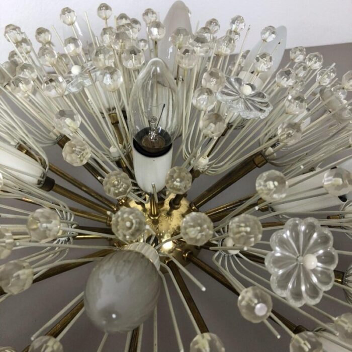 large austrian snowball ceiling light by emil stejnar for rupert nikoll 1950s 7