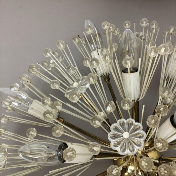 large austrian snowball ceiling light by emil stejnar for rupert nikoll 1950s 8