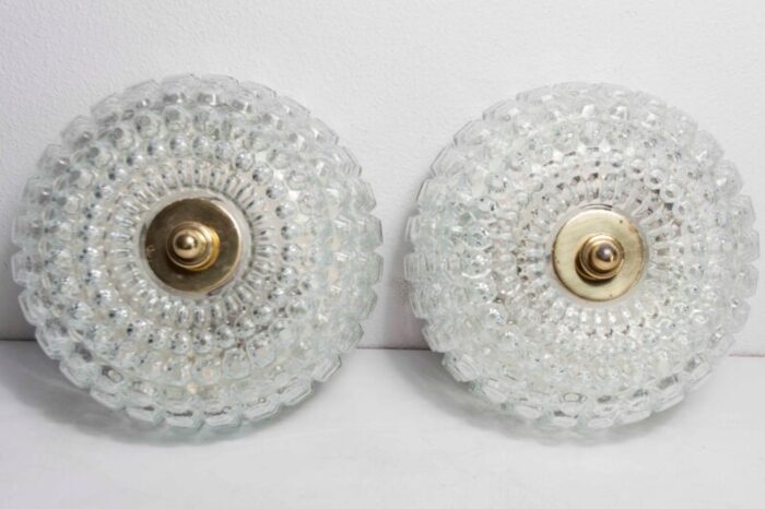 large ceiling lights from limburg 1960s set of 2 1