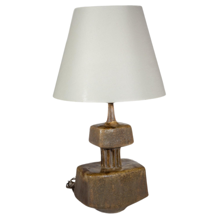 large ceramic table lamp by kaiser leuchten 1970s 8212