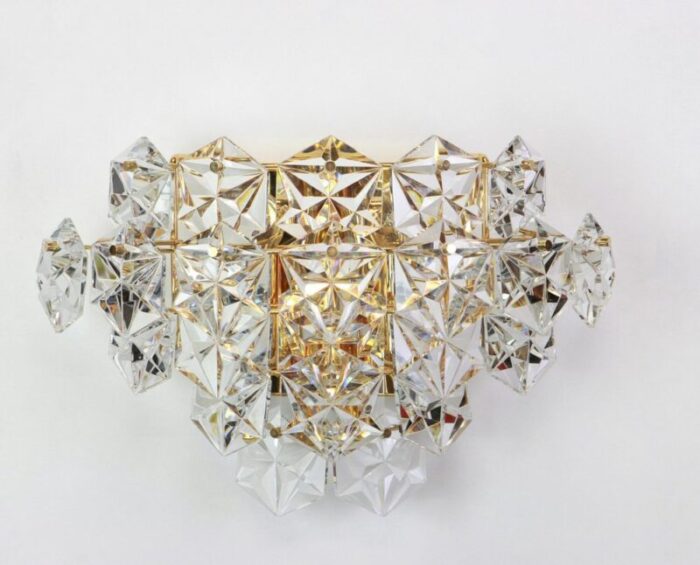 large crystal sconce from kinkeldey germany 1970s 3