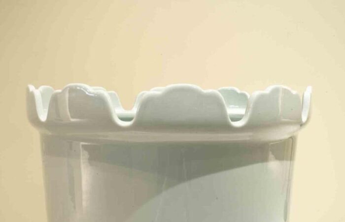 large first half of the 20th century white ceramic coolers 1950s set of 2 0404