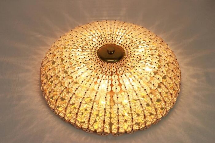 large flower flush mount by emil stejnar austria 1960s 5