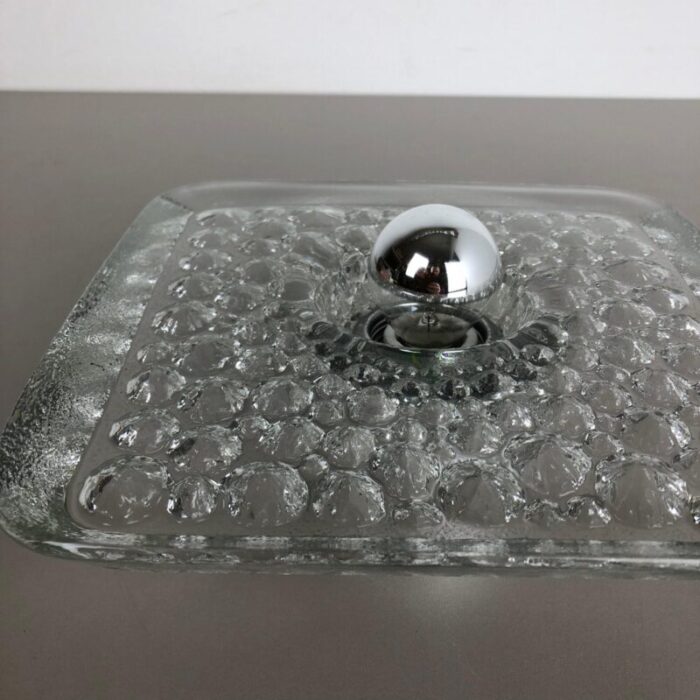 large german glass bubble sconces wall light from peill putzler 1970s 12