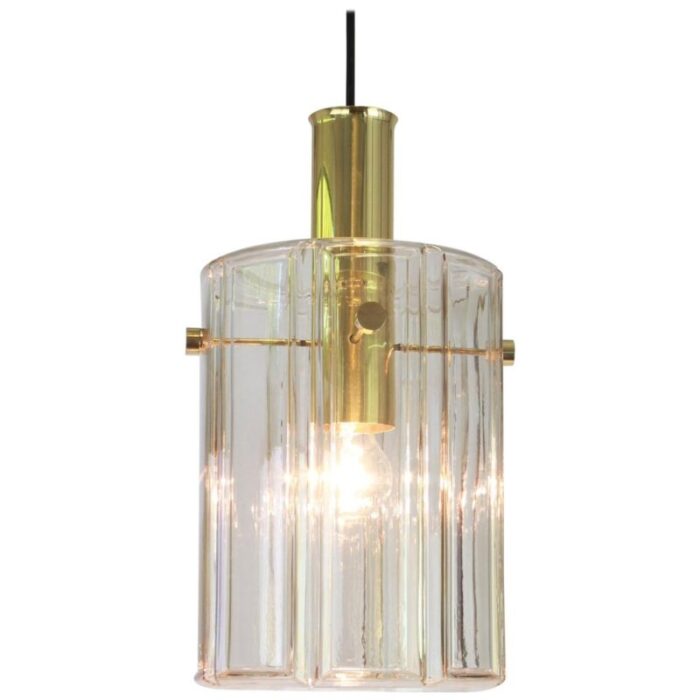 large german lantern pendant with glass shade from limburg 1960s 1