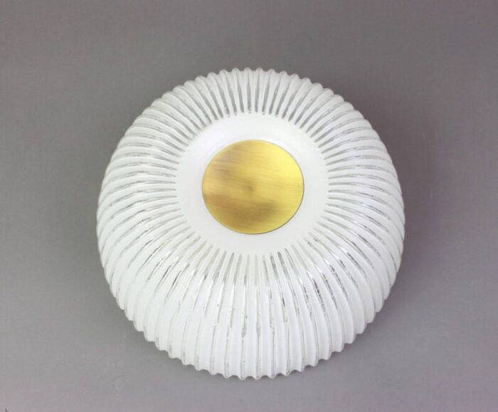 large german murano glass sconce or flush mount from limburg 1960s 3