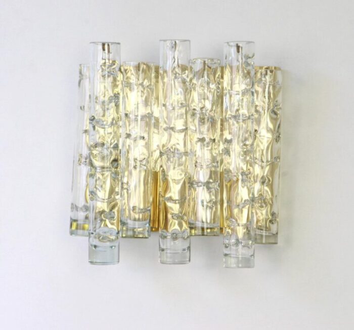 large german murano glass wall sconces from doria 1960s set of 2 4 1