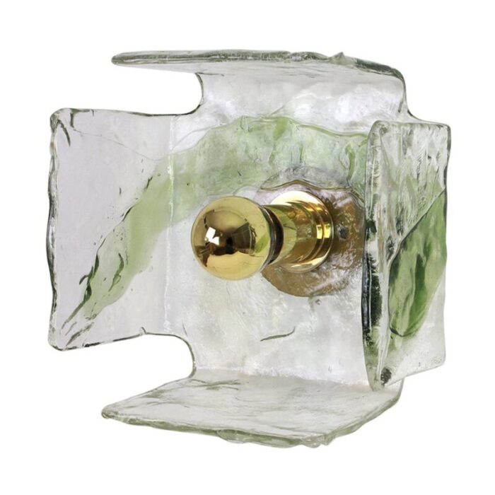 large glass wall light by carlo nason for kalmar 1960s 2 1