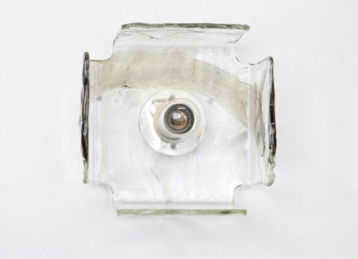 large glass wall light by carlo nason for kalmar 1960s 3 2