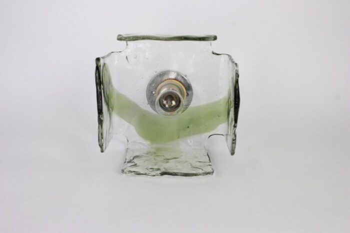 large glass wall light by carlo nason for kalmar 1960s 7 2