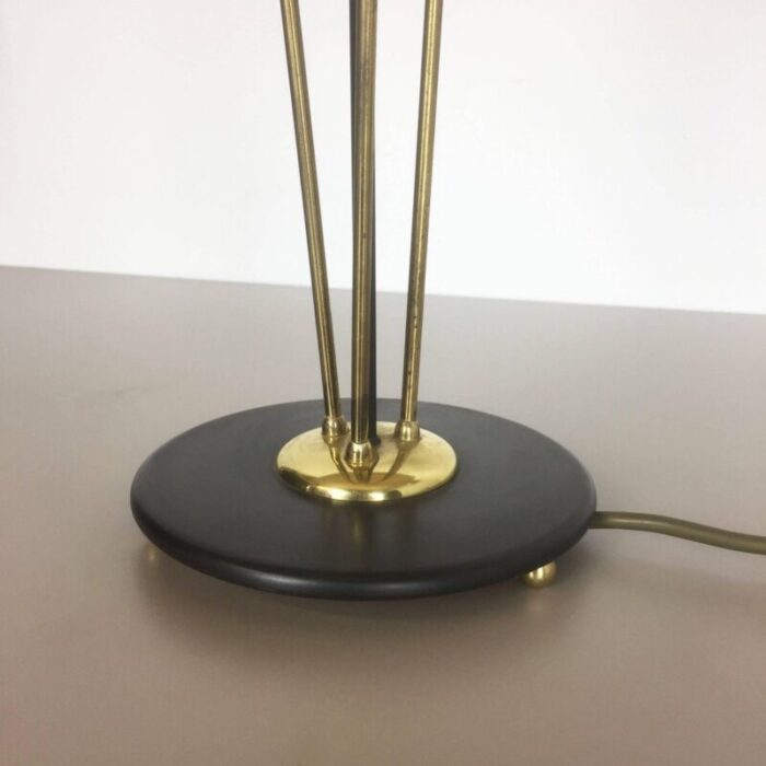 large italian modernist table light with metal base 1960s 3