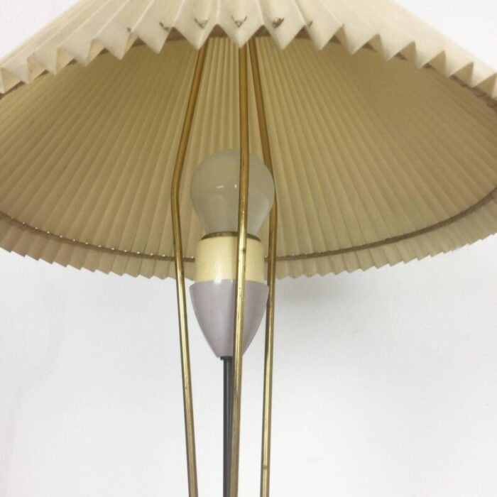 large italian modernist table light with metal base 1960s 4