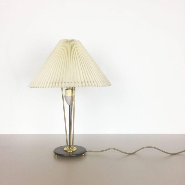 large italian modernist table light with metal base 1960s 9