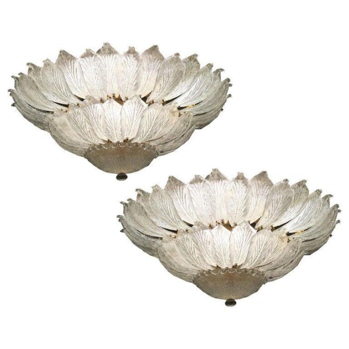 large murano glass ceiling light 1970s 1