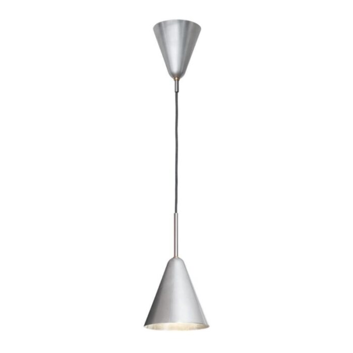 large patinated raw aluminium ceiling lamp from konsthantverk 4