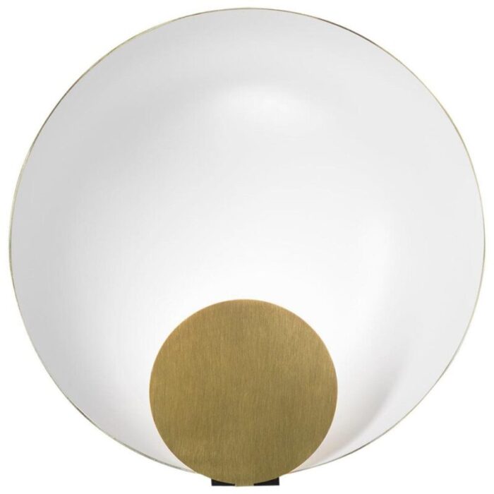 large satin gold siro table lamp by marta perla for oluce 1