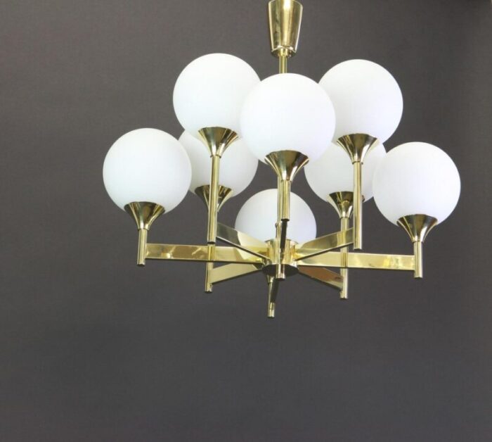 large sputnik chandelier from kaiser germany 1970s 2