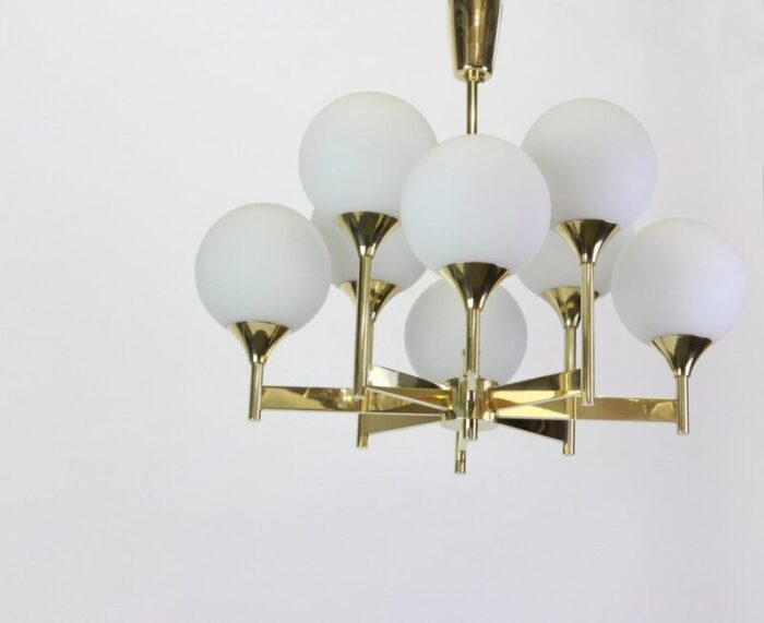 large sputnik chandelier from kaiser germany 1970s 4