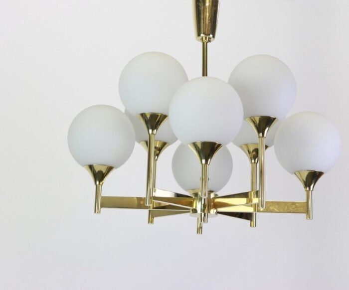 large sputnik chandelier from kaiser germany 1970s 5