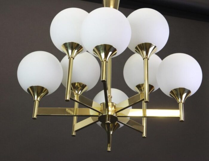 large sputnik chandelier from kaiser germany 1970s 6