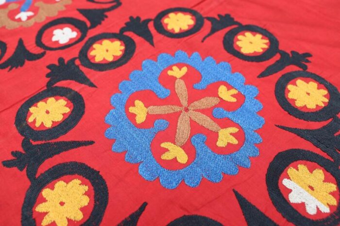 large vintage suzani embroidered textile samarkand uzbekistan 8056