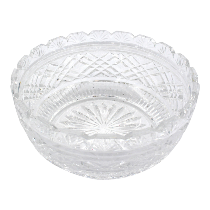 late 19th to early 20th century english cut glass fruit bowl 7678