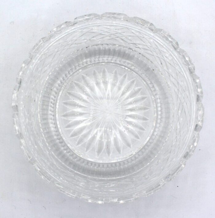 late 19th to early 20th century english cut glass fruit bowl 9682