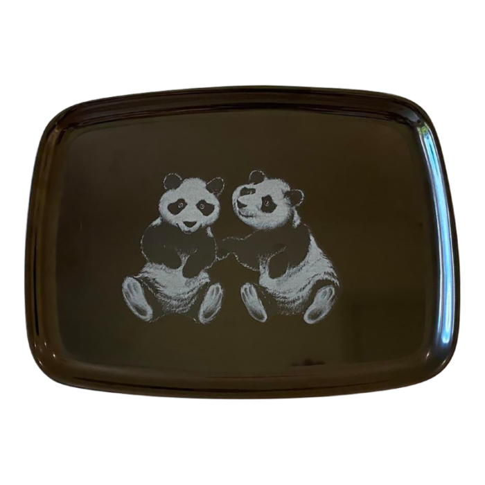 late 20th century couroc panda bear small tray 4541