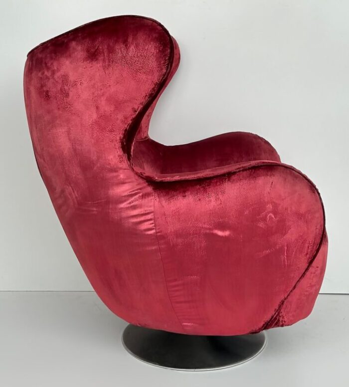 late 20th century vladimir kagan new york collection swivel chair with original upholstery 6901