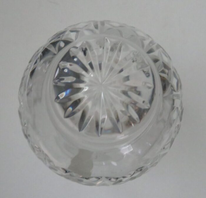 late 20th century waterford crystal kieran vase cross and garland cut 4019