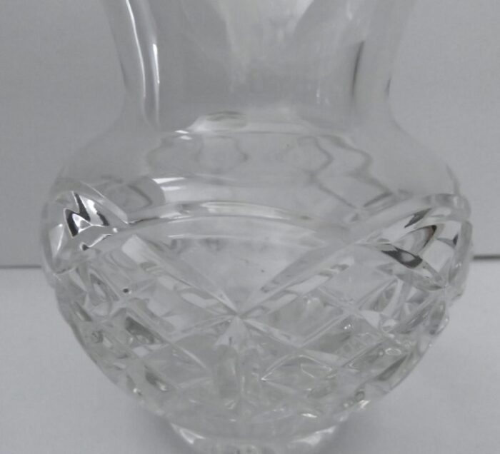 late 20th century waterford crystal kieran vase cross and garland cut 4472