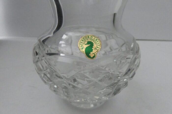 late 20th century waterford crystal kieran vase cross and garland cut 4866