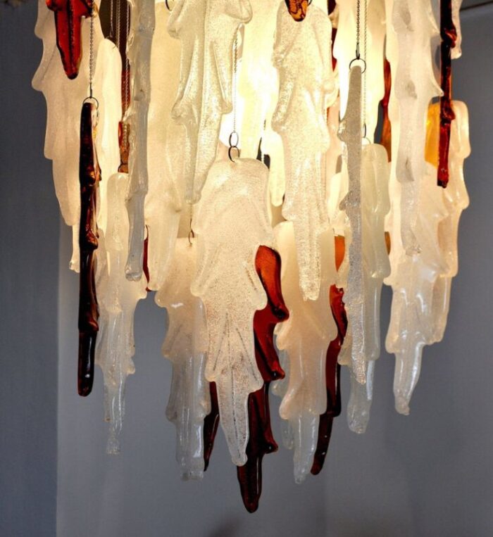 lustre bicolor cascade light by albano poli 1970 7