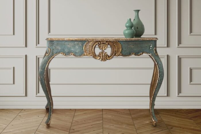 mid 19th century antique giltwood and gesso console table 2332