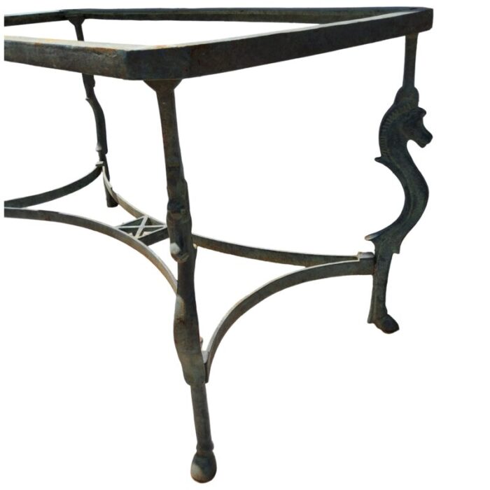 mid 20th century italian horse head dining table base 0059