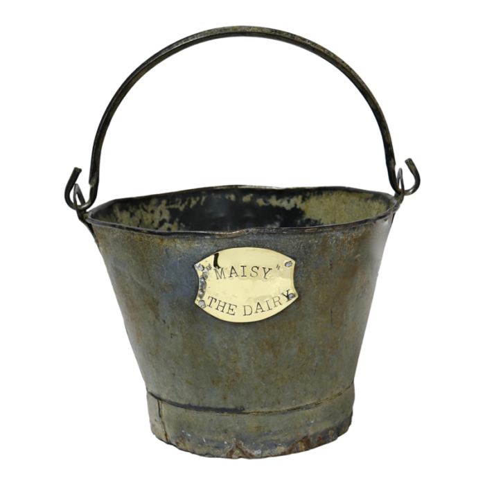 mid 20th century midcentury english dairy bucket for daisy the cow 4912