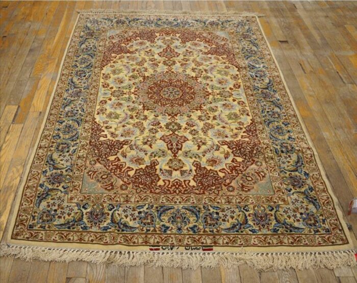 mid 20th century persian isfahan carpet 6516