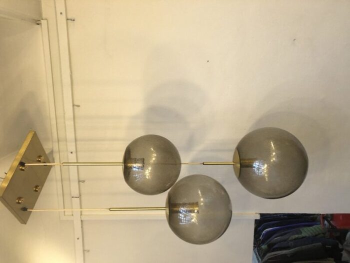 mid century 3 ball ceiling light from peill putzler 1960s 4