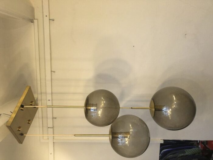 mid century 3 ball ceiling light from peill putzler 1960s 5