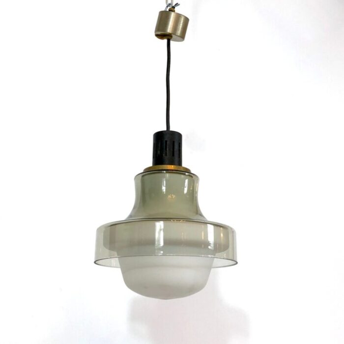 mid century brass pendant lamp from stilnovo 1950s 5