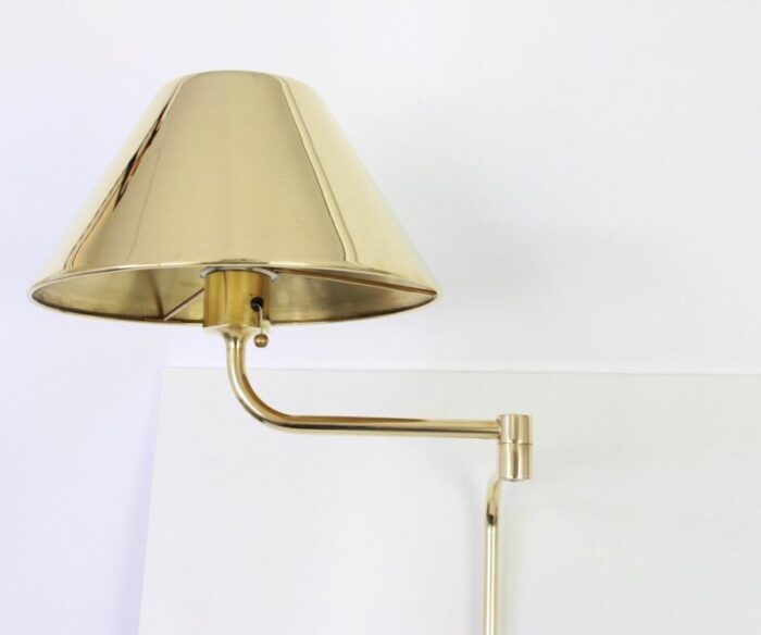 mid century brass wall sconces by florian schulz 1980s 2