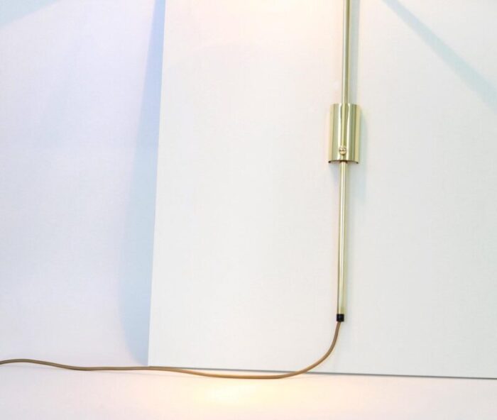 mid century brass wall sconces by florian schulz 1980s 4