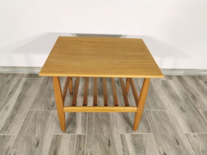 mid century brown coffee table 6961