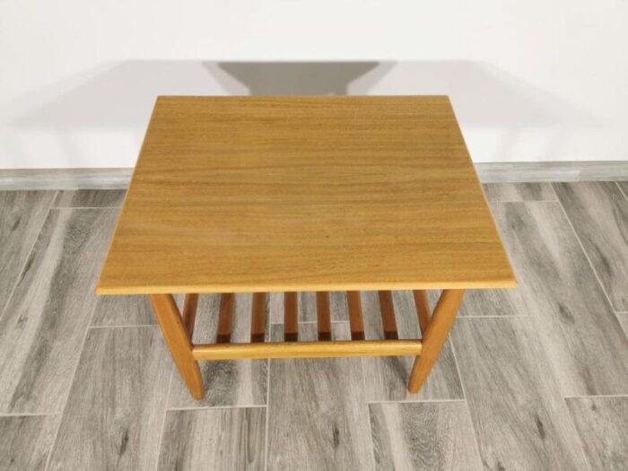 mid century brown coffee table 8188