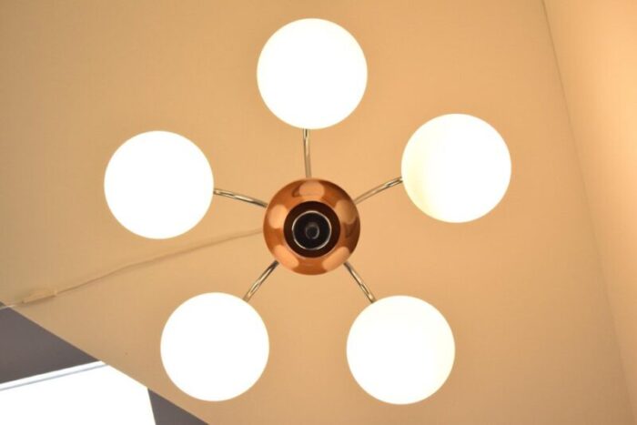 mid century ceiling lamp 1970s 4